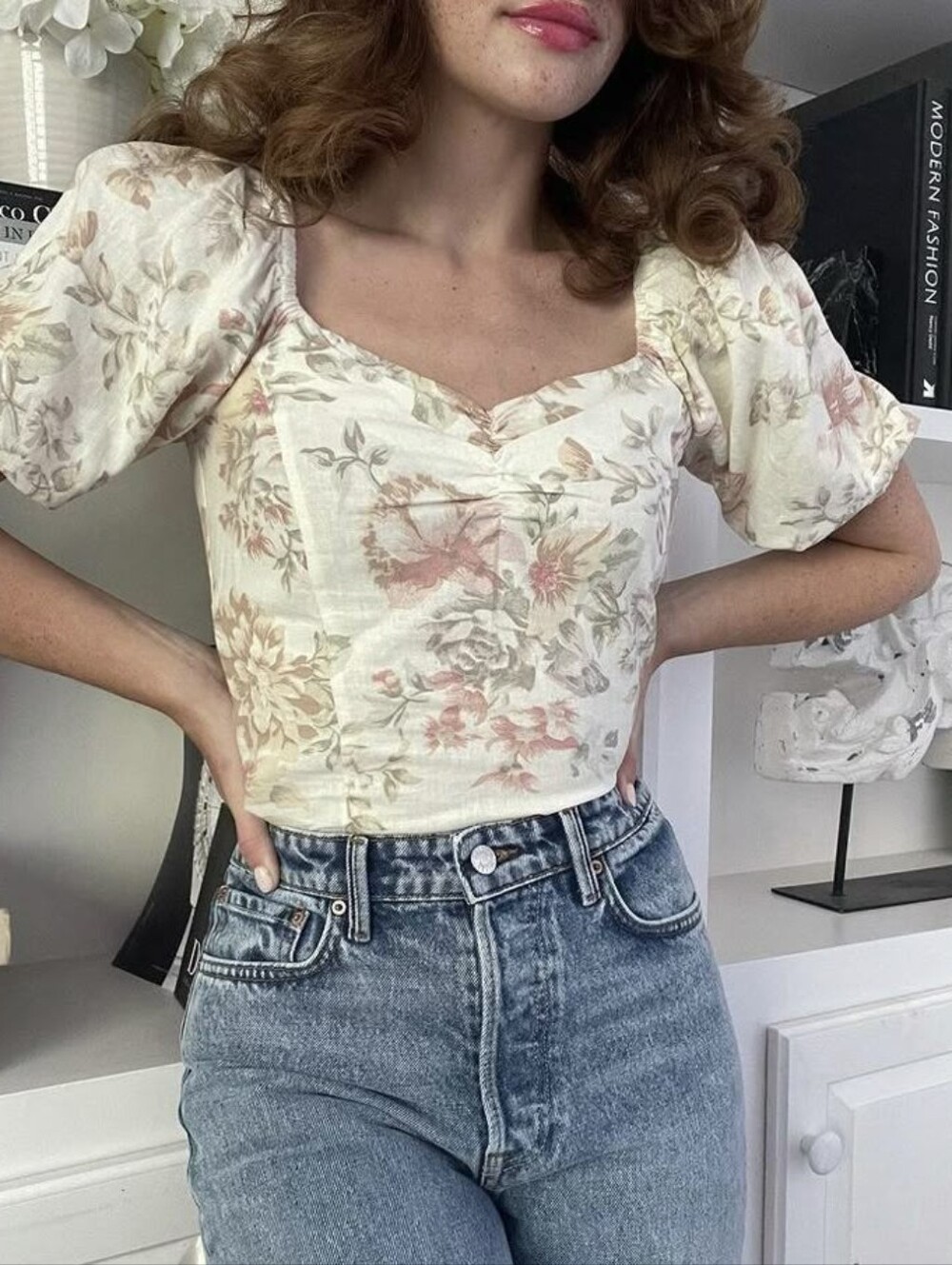 H&M Linen Blend Blouse